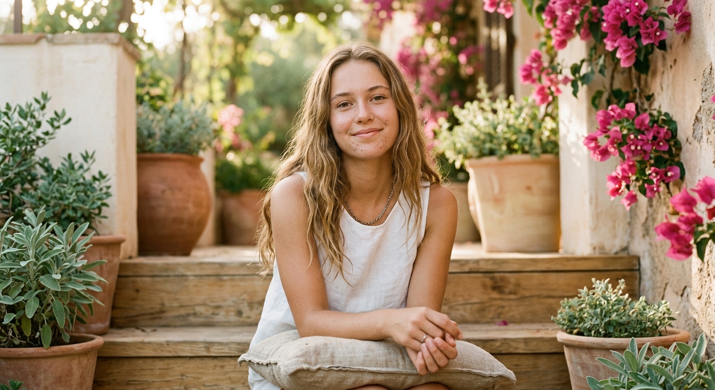 Young woman in natural light